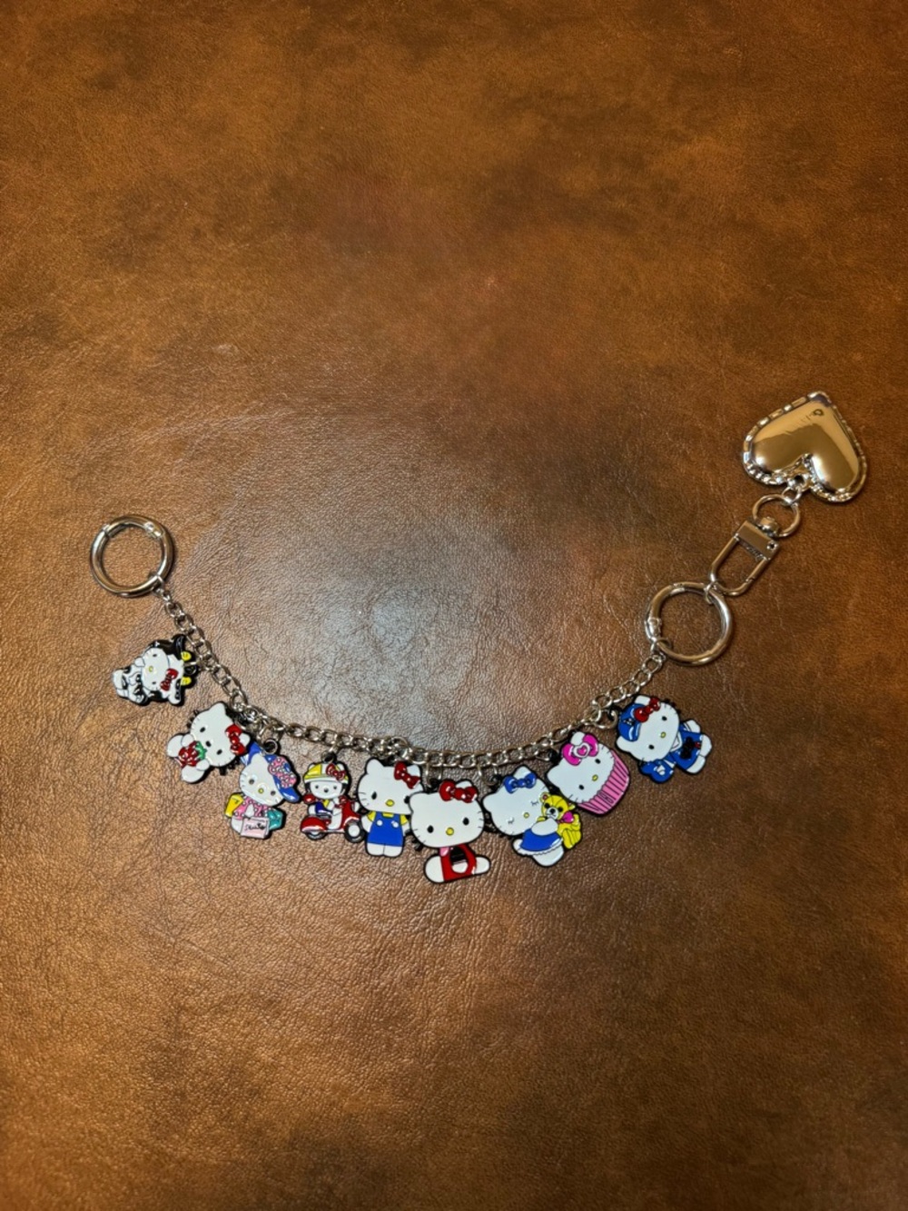 NWT Hello Kitty Charm Bag Chain - Multicolor Enamel Charms